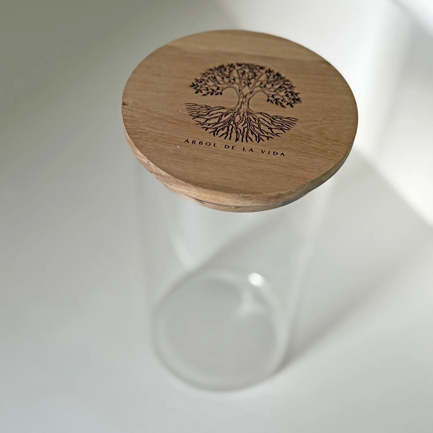 Árbol Voorraadpot - Glas & Natuurlijk Hout - Afbeelding 3