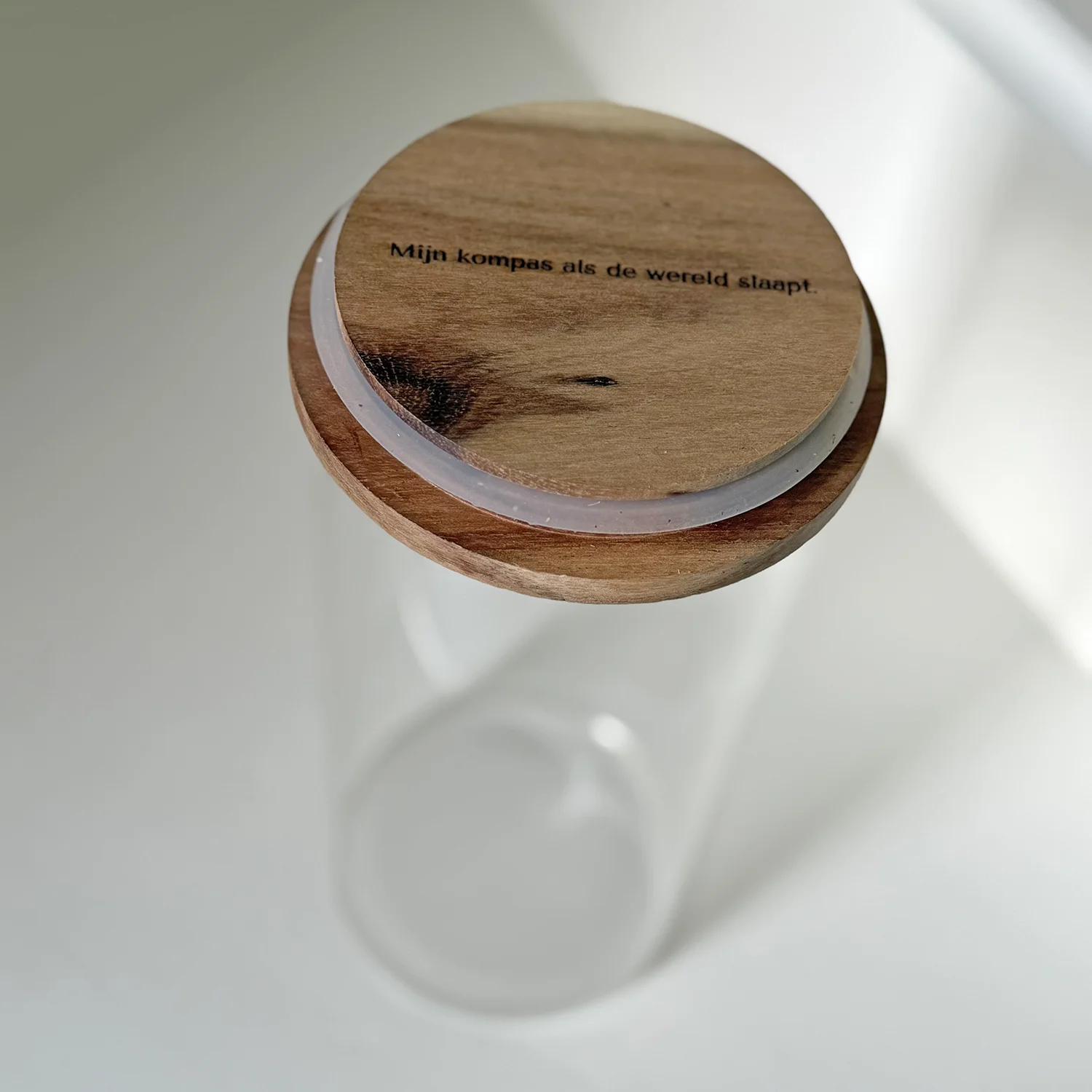 Árbol Voorraadpot - Glas & Natuurlijk Hout - Afbeelding 4
