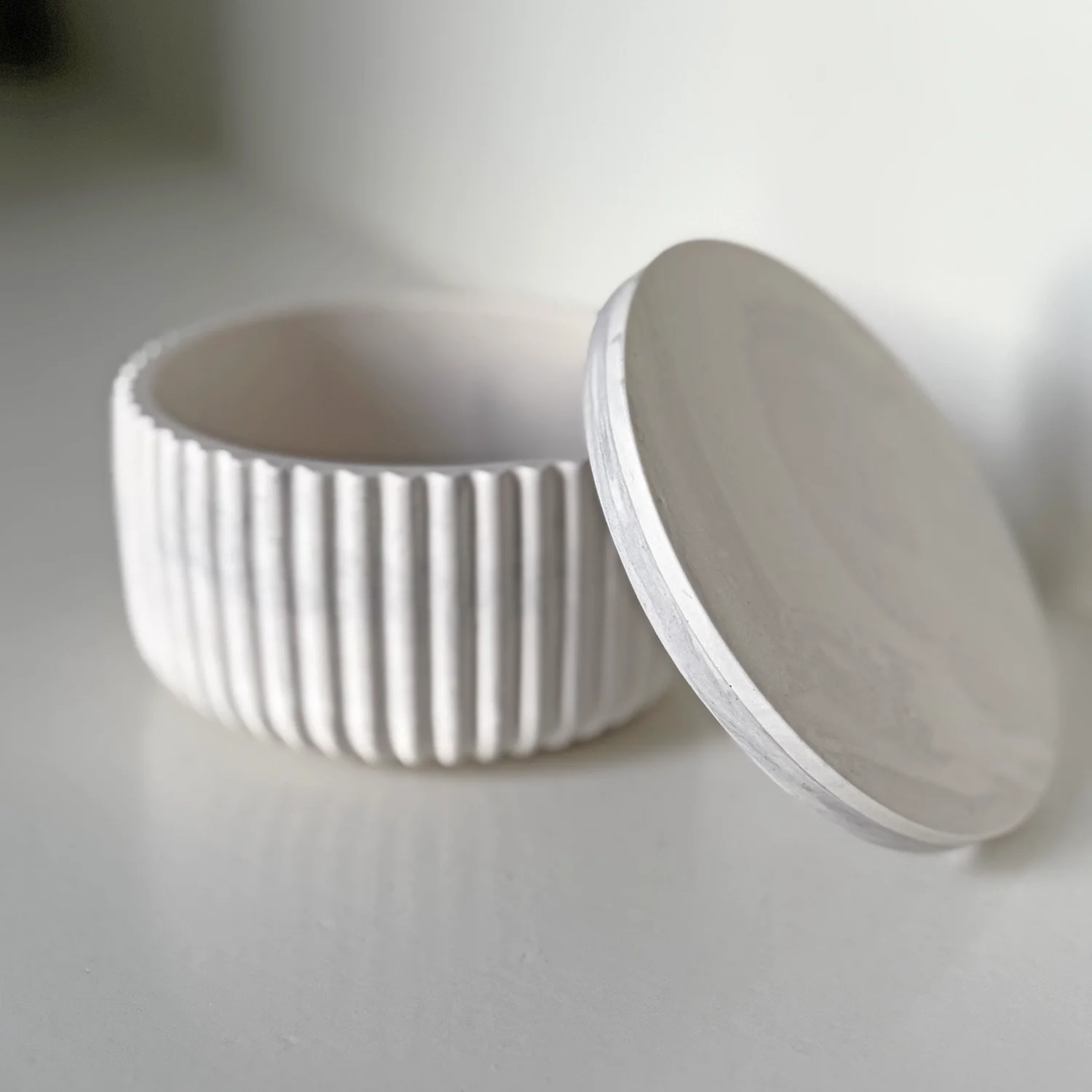 Potje met deksel (groot) - Pure Stone - Afbeelding 8