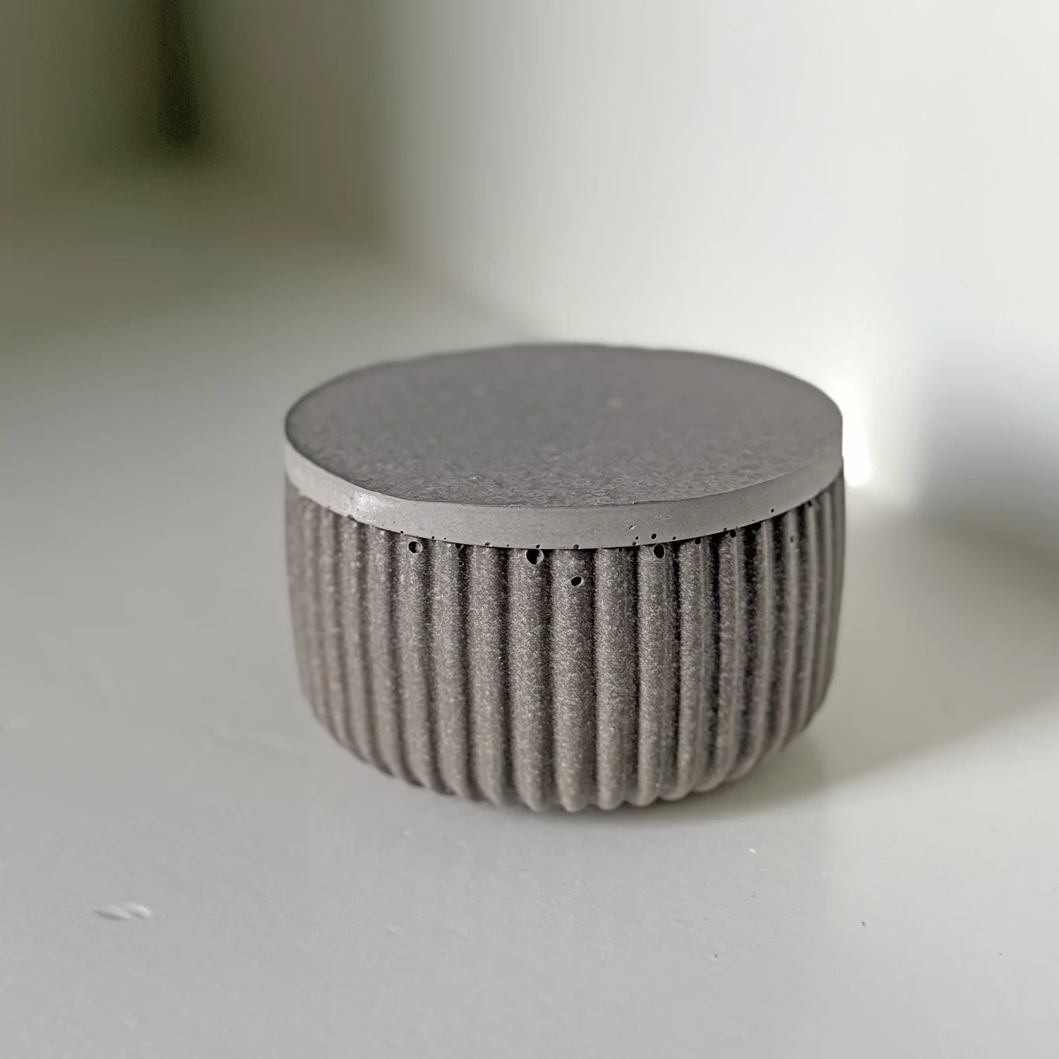 Potje met deksel (groot) - Pure Stone - Afbeelding 3