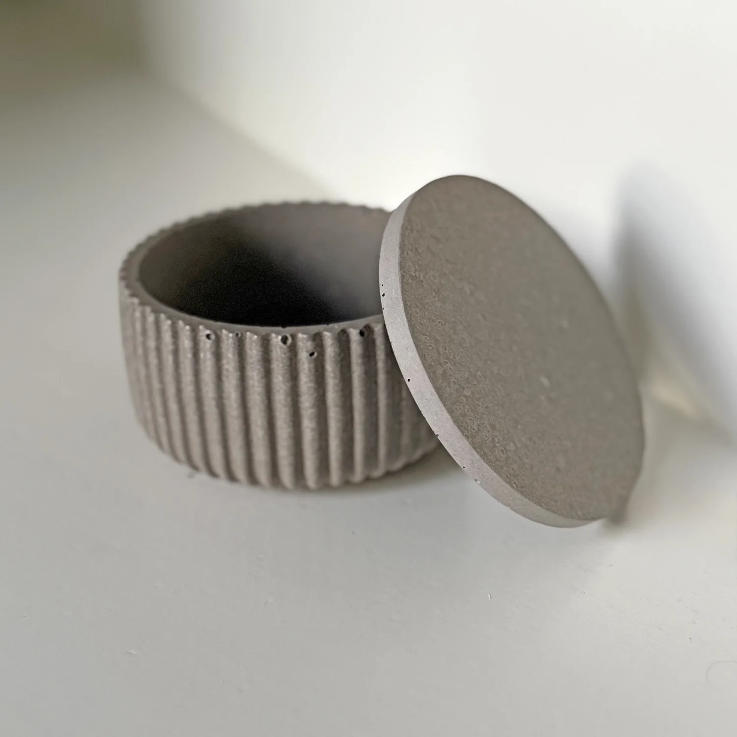 Potje met deksel (groot) - Pure Stone - Afbeelding 4
