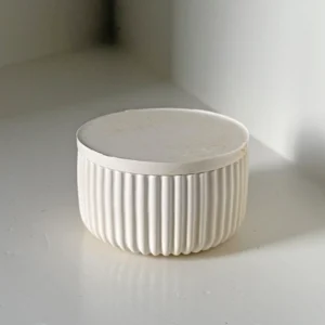 Potje met deksel (groot) - Pure Stone