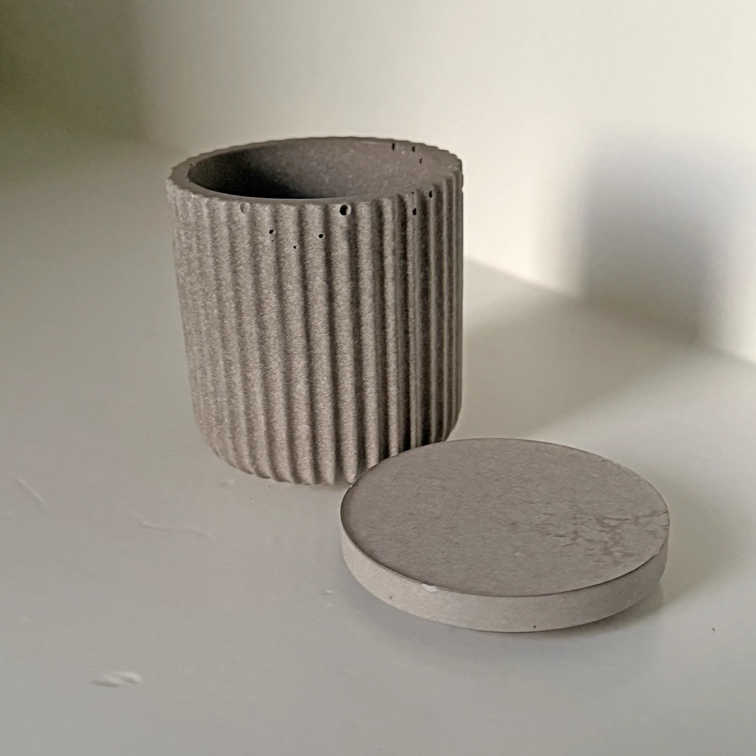 Potje met deksel (klein) - Pure Stone - Afbeelding 8