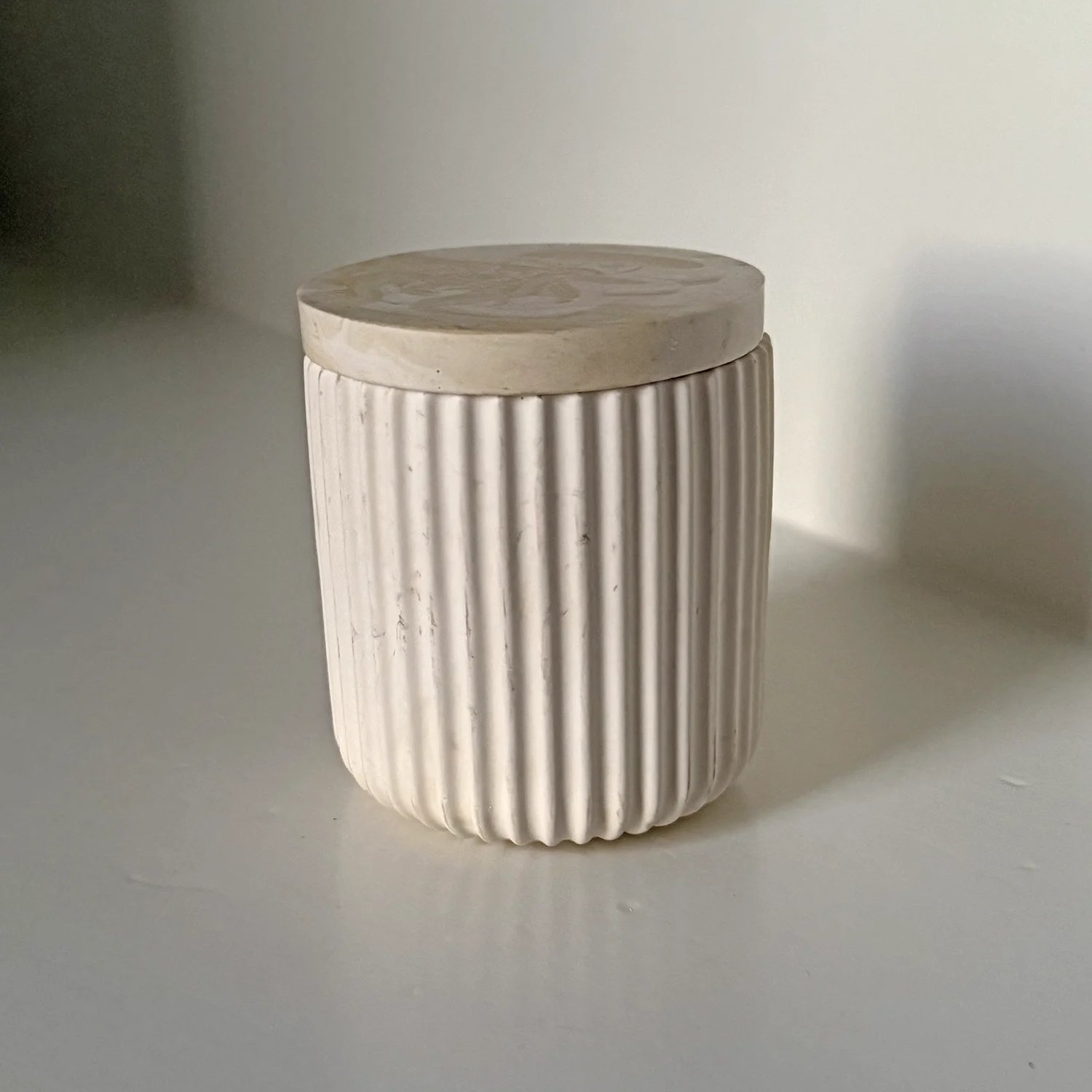 Potje met deksel (klein) - Pure Stone - Afbeelding 5