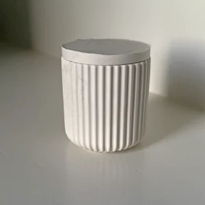 Potje met deksel (klein) - Pure Stone