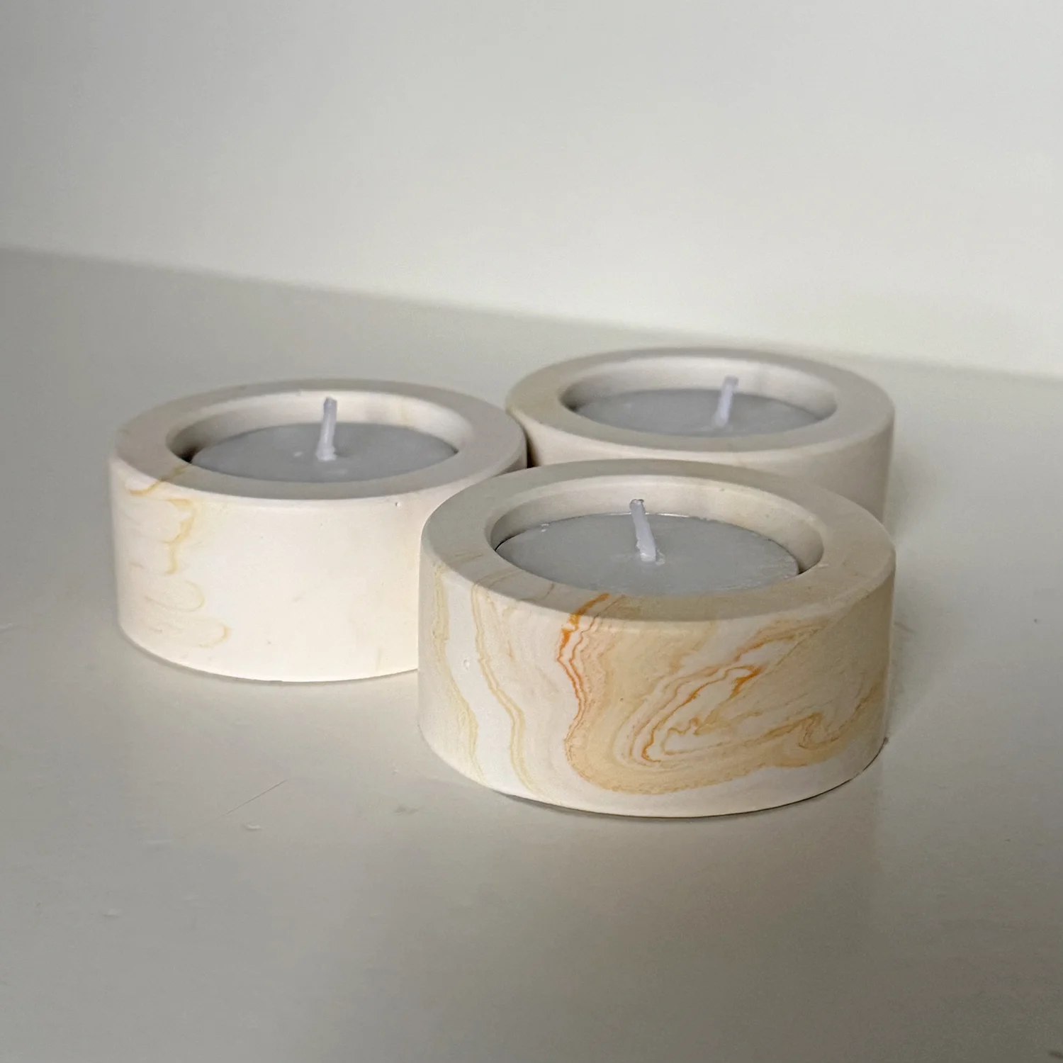 Trio Theelichtset - Pure Stone - Afbeelding 3
