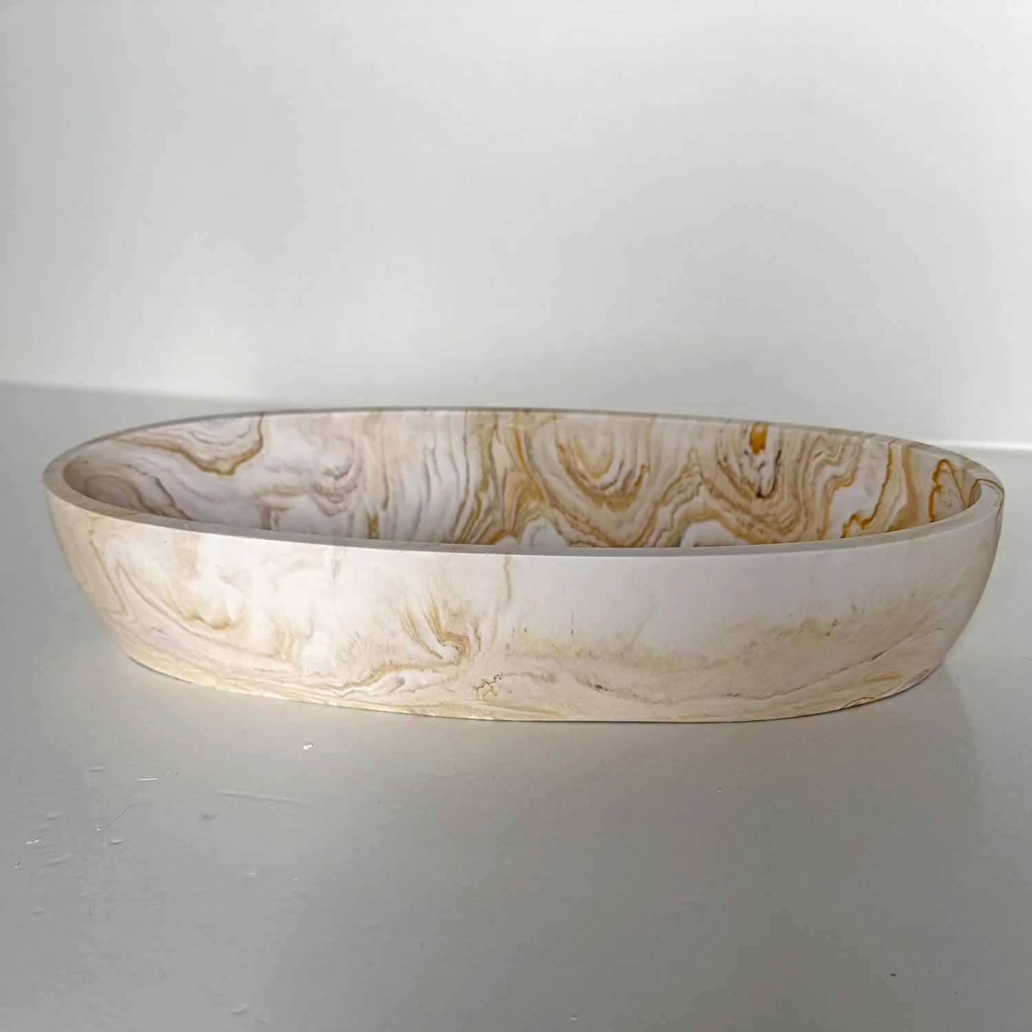 Ovale Kom (middel) - Pure Stone - Afbeelding 5