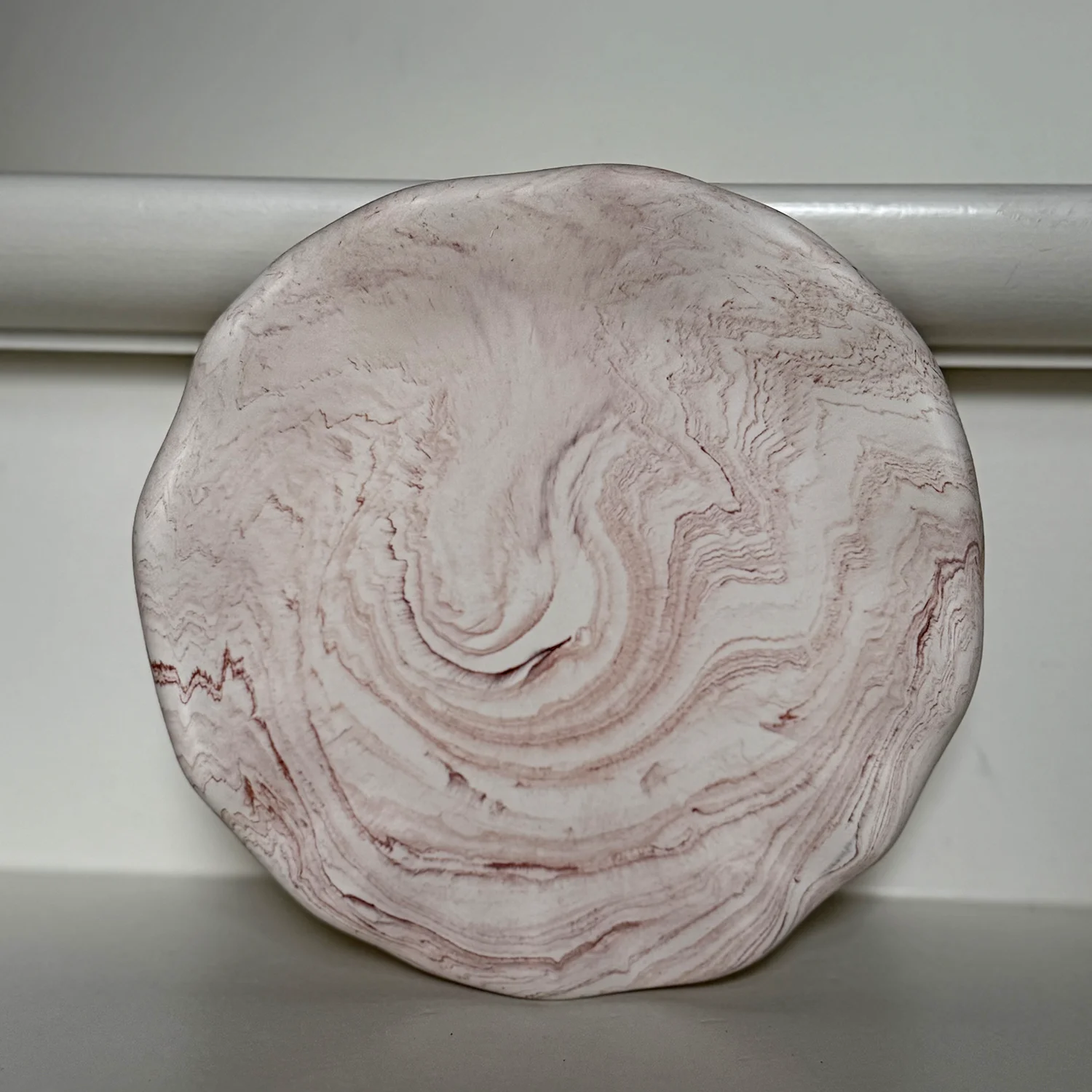 Organisch Bord (rond) - Pure Stone - Afbeelding 2